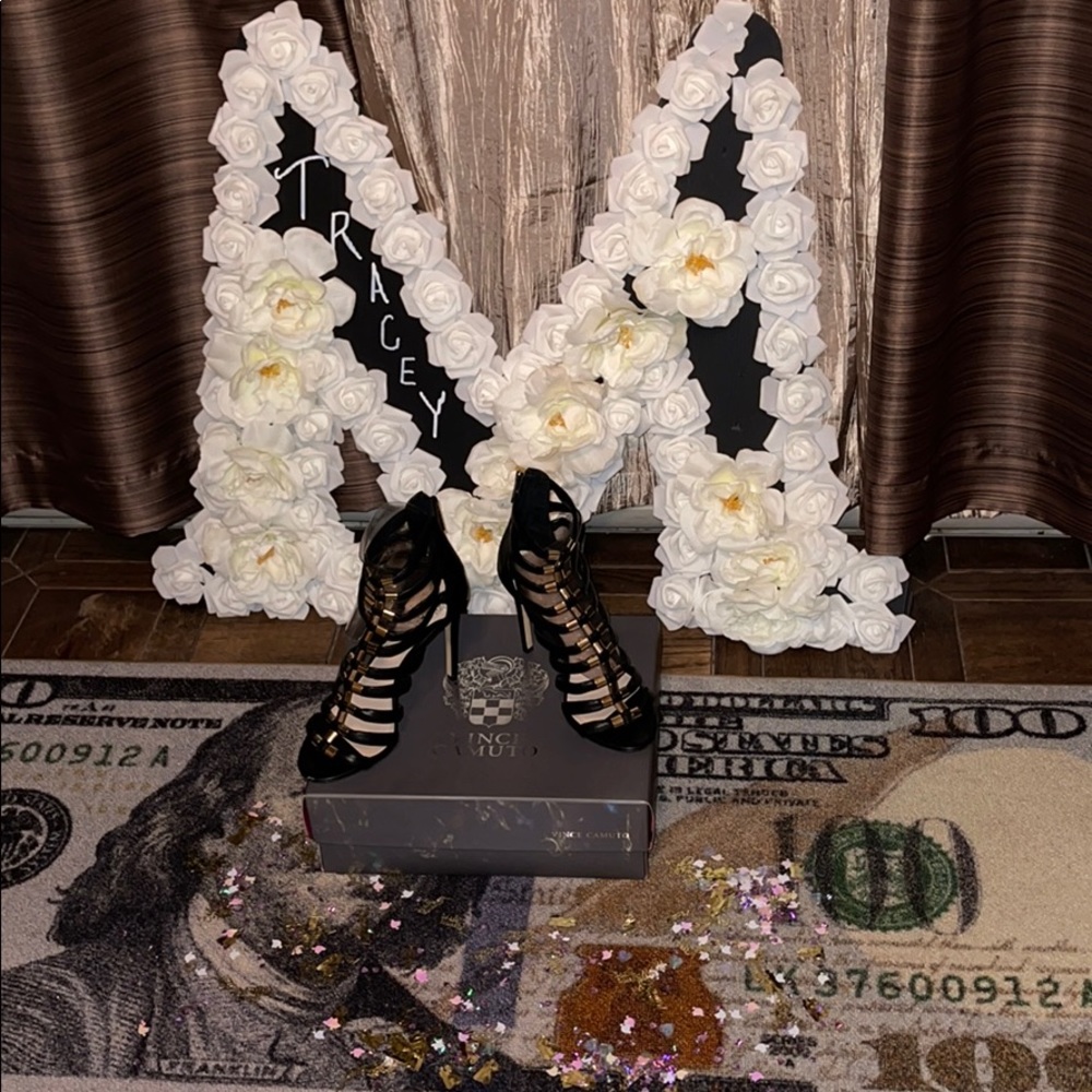 Vince Camuto gladiator sandal heel